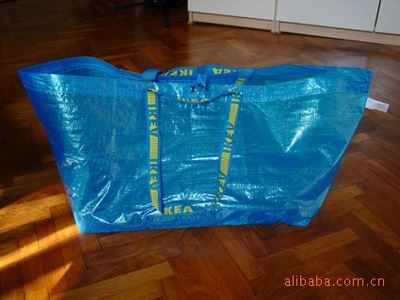 手提袋 供应购物袋120克OPP彩印复合编织布手提袋材料布