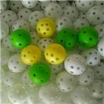 吹塑加工 东莞大朗供应各种颜色的高尔夫练习球26孔洞洞球-比赛球厂家直销