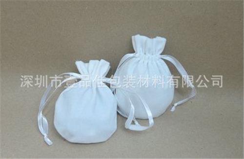 功能选区 生产  xx白色绒布袋 饰品袋 首饰袋 饰品包装袋  规格齐全