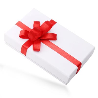 礼品盒 gd礼盒批发礼品盒红色丝带蝴蝶结拉花白色礼品盒情人节礼物6069