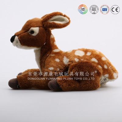 YK4节日礼品类 通过乐购Tesco验厂认证 定制毛绒玩具鹿 圣诞节毛绒玩具