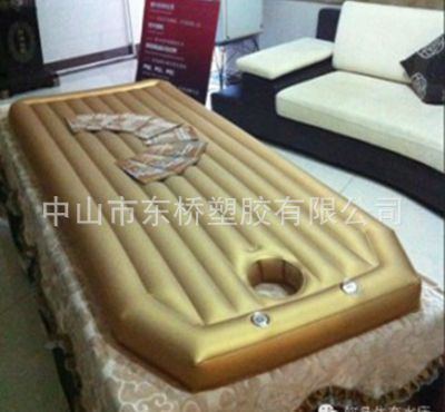 PVC薄膜系列 厂家专业生产 PVC珠光金黄色高弹水床无味环保薄膜
