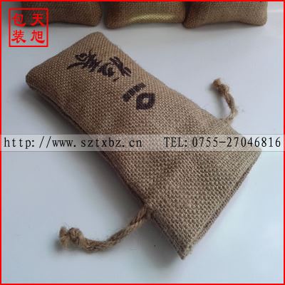 麻布袋 厂家生产 棉绳束口粗亚麻袋 印刷黄麻布袋 棉麻布包装袋 定做规格原始图片3
