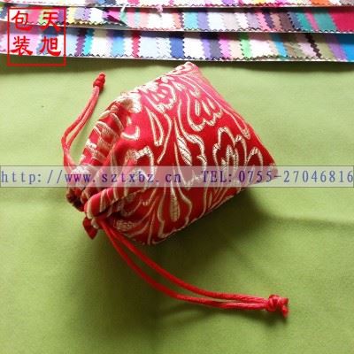 绸布袋 厂家生产各种布类包装袋 高档礼品丝绸布袋 束口香料色丁布袋