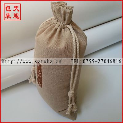 束口袋 厂家生产 棉绳束口粗亚麻袋 印刷黄麻布袋 棉麻布包装袋 定做规格