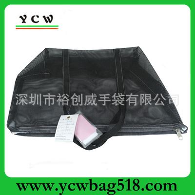 网袋 深圳龙岗手袋厂 供应 2014年新款 手提网袋 网料购物袋量多价更优