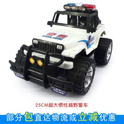 3C产品（国家认证） 新品 创意惯性越野警车模型 儿童玩具车地摊热卖玩具批发厂家直销