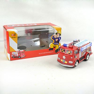 电动玩具 厂家直销 电动消防车万向带灯光 3-7岁 车模型 玩具车 地摊热卖