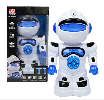 电动卡通 新品 智能机器人玩具 电动万向灯光益智机器人 模型玩具 男孩礼物原始图片2