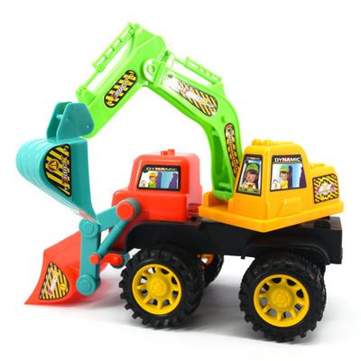 5-12元 34010批发儿童玩具大号挖土机 工程车模型仿真挖掘机 沙滩玩具车