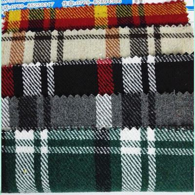 色枳格子布 供应色织磨毛格子料 流行时尚秋冬季服装面料 色织格