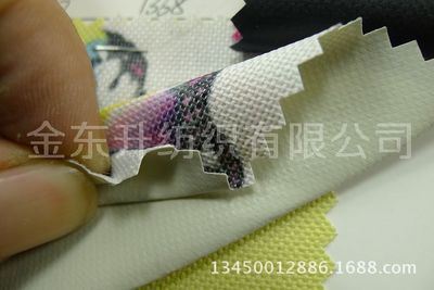 牛津布化纤布系列 现货供应600D×600D牛津布印花朵格子低弹丝印花箱包PVC底面料