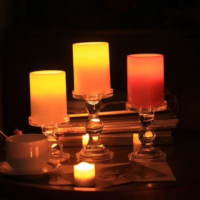 电子蜡烛 定时塑胶电子蜡烛蜡烛灯无烟无火西餐厅浪漫创意电子蜡烛批发