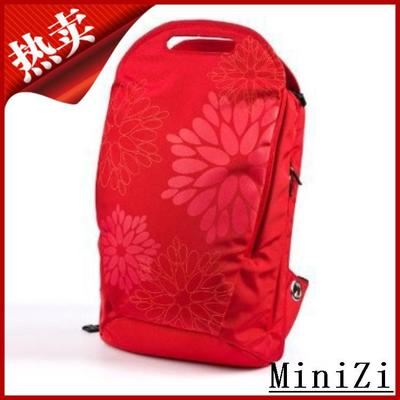 双肩包 深圳箱包厂出售尼龙时尚休闲电脑双肩背包 物美价廉 红色