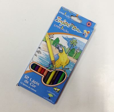 小龙哥现货批发 7寸12色塑料彩铅彩盒套装   绘画塑料铅笔学生用品百货现货