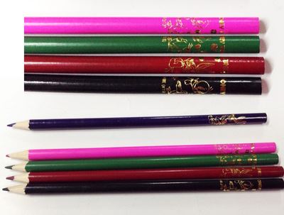 HB/2B铅笔 义乌厂家定做金色hb铅笔 7寸带橡皮铅笔 学生用品百货批发