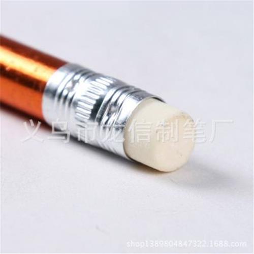 HB/2B铅笔 义乌厂家定做金色hb铅笔 7寸带橡皮铅笔 学生用品百货批发