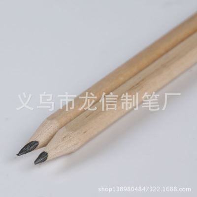 HB/2B铅笔 义乌厂家生产原木色铅笔 定做logo带橡皮铅笔 学生用品百货原始图片2