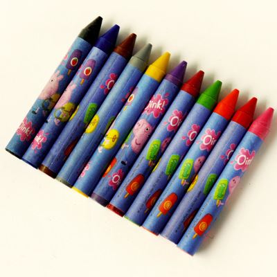 油画棒/蜡笔 3.5寸12色儿童油画棒 环保蜡笔 学生用品百货批发定做