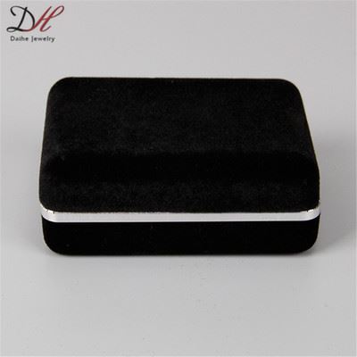 包装盒 BX0007gd黑色植绒袖扣盒 饰品包装盒 袖扣领夹套装盒 低价批发