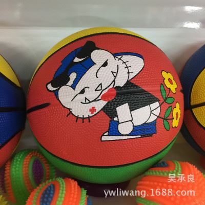 篮球新 厂家直销 3号儿童宝宝小篮球 3号幼儿园篮球室内室外益智橡胶篮球
